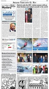 Elk Grove Citizen Article, 11/14/2014, on Pro Slalom Water Skier Brian Detrick 